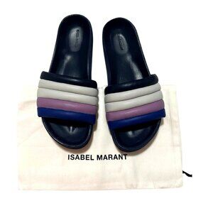 Isabel Marant Hellea Slide Sandal Electrxic Blue, EU 37 NIB
